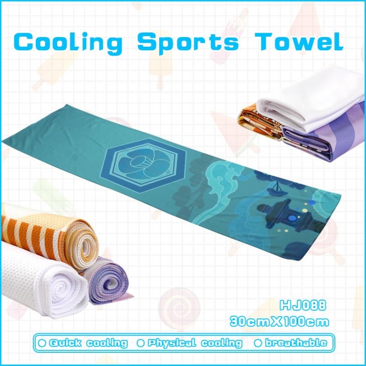 Genshin Impact Game cold sweat towel 30x100cm HJ088