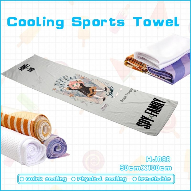 SPY×FAMILY Anime cold sports sweat towel 30x100cm HJ098