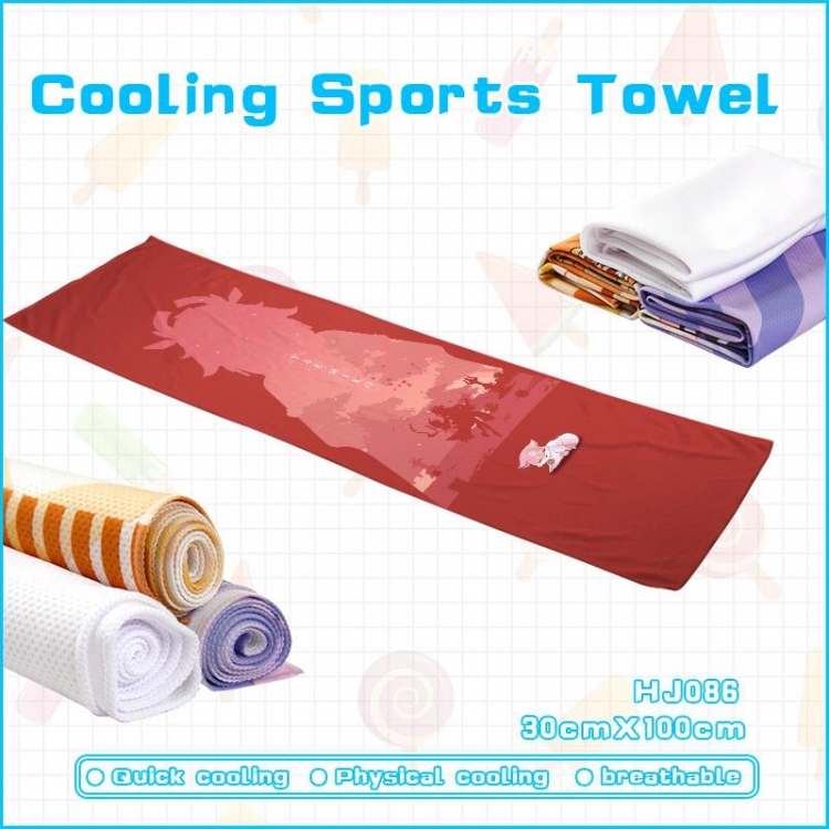 Genshin Impact Game cold sweat towel 30x100cm HJ086