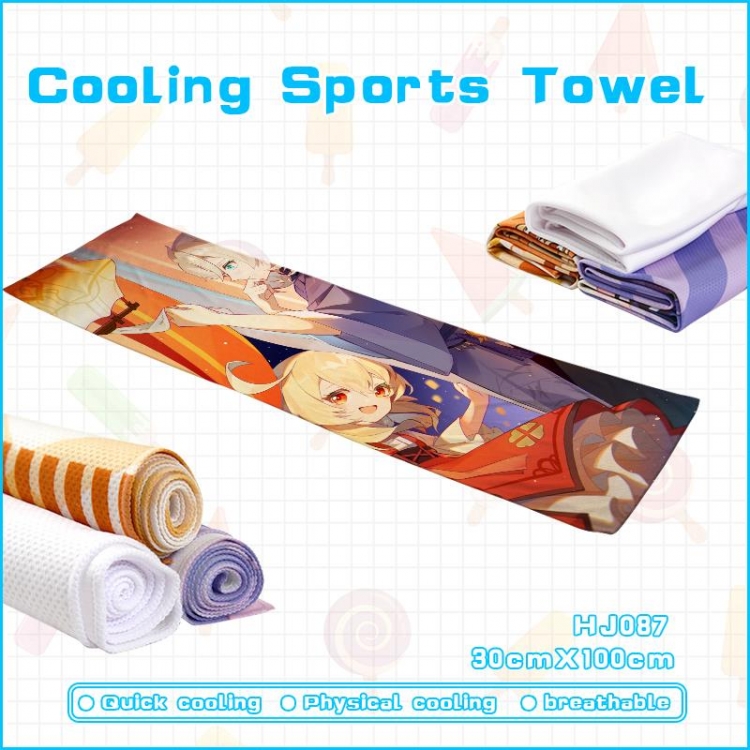 Genshin Impact Game cold sweat towel 30x100cm HJ087