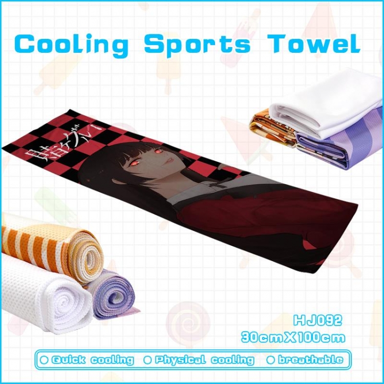 Kakegurui Anime cold sports sweat towel 30x100cm HJ092