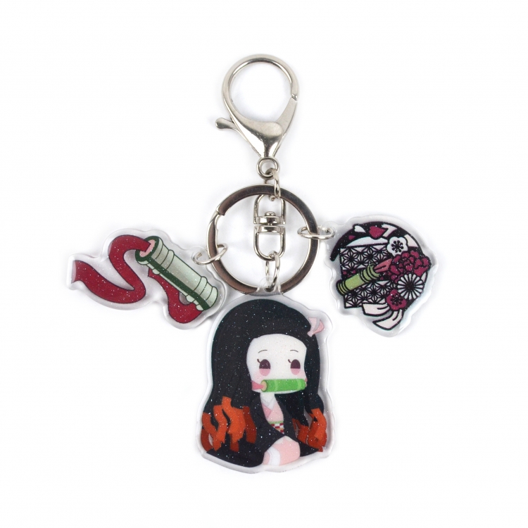 Demon Slayer Kimets  Epoxy keychain bag pendant jewelry price for 2 pcs 8200