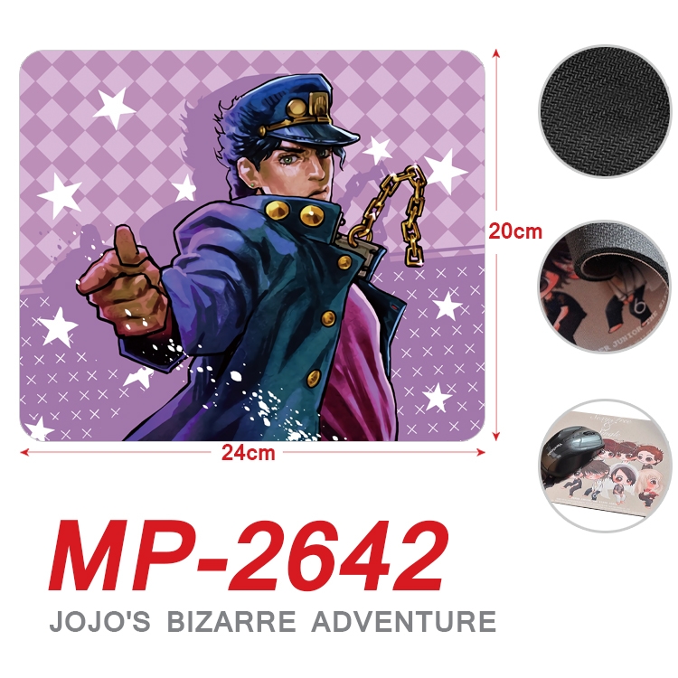 JoJos Bizarre Adventure Anime Full Color Printing Mouse Pad Unlocked 20X24cm price for 5 pcs MP-2642