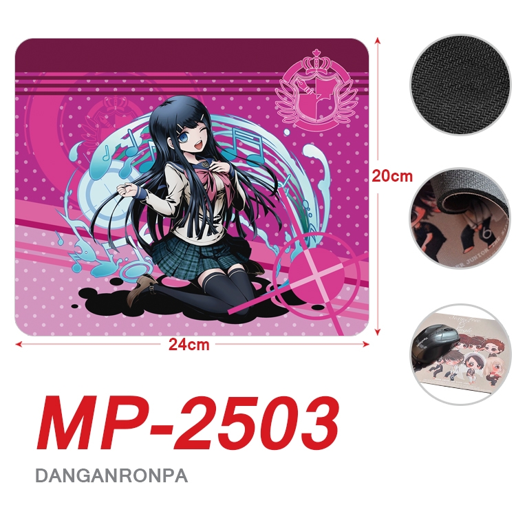 Dangan-Ronpa Anime Full Color Printing Mouse Pad Unlocked 20X24cm price for 5 pcs MP-2503