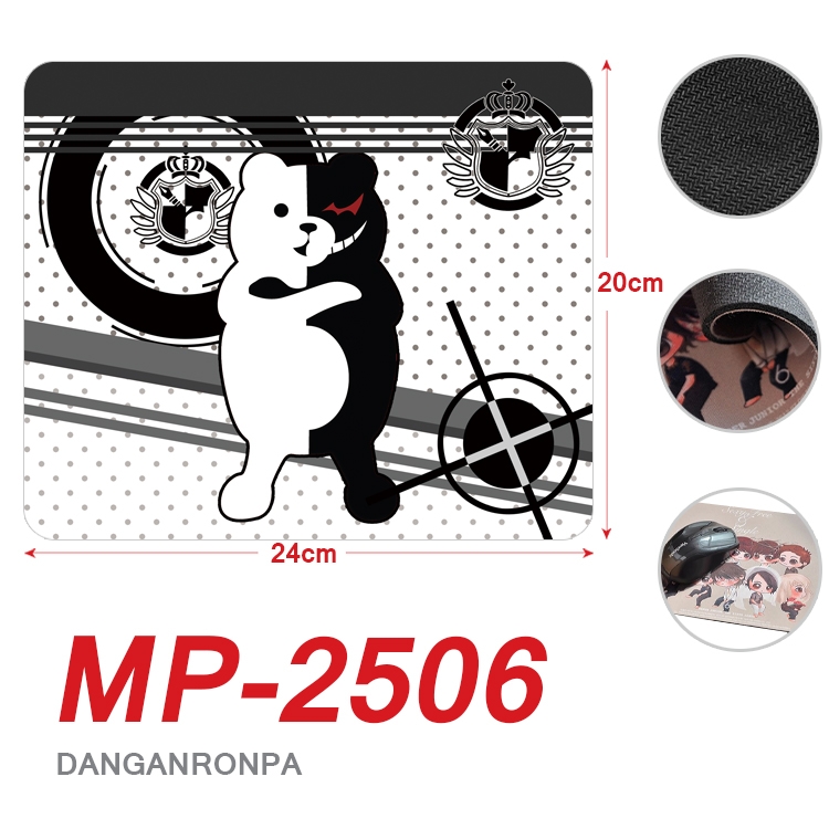 Dangan-Ronpa Anime Full Color Printing Mouse Pad Unlocked 20X24cm price for 5 pcs MP-2506