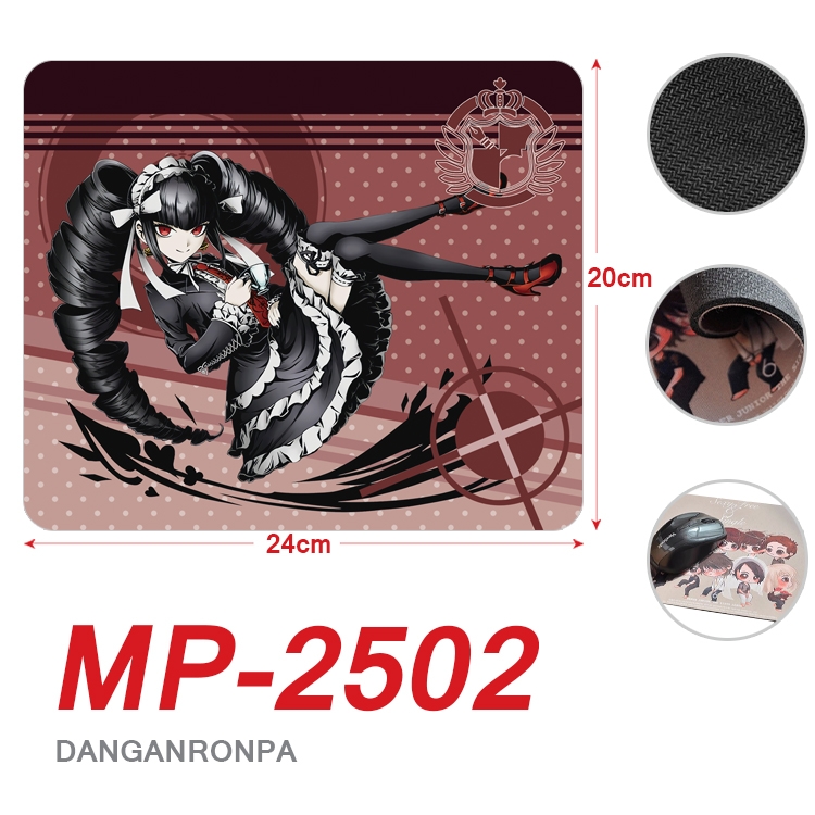Dangan-Ronpa Anime Full Color Printing Mouse Pad Unlocked 20X24cm price for 5 pcs MP-2502