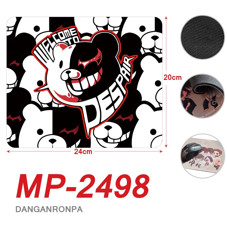 Dangan-Ronpa Anime Full Color Printing Mouse Pad Unlocked 20X24cm price for 5 pcs MP-2498