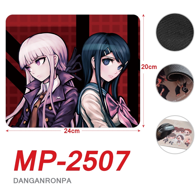 Dangan-Ronpa Anime Full Color Printing Mouse Pad Unlocked 20X24cm price for 5 pcs MP-2507