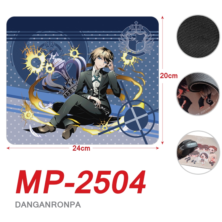 Dangan-Ronpa Anime Full Color Printing Mouse Pad Unlocked 20X24cm price for 5 pcs