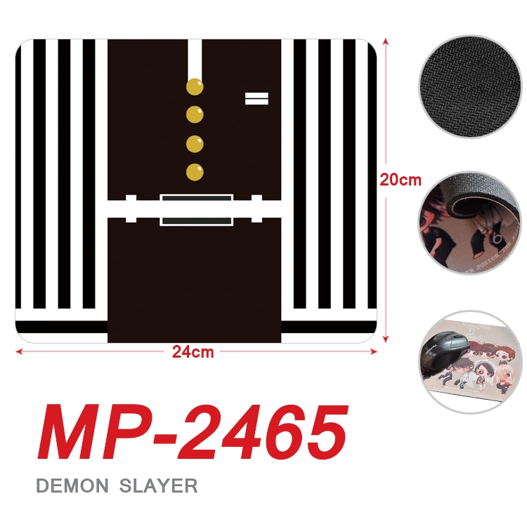 Demon Slayer Kimets Anime Full Color Printing Mouse Pad Unlocked 20X24cm price for 5 pcs MP-2465