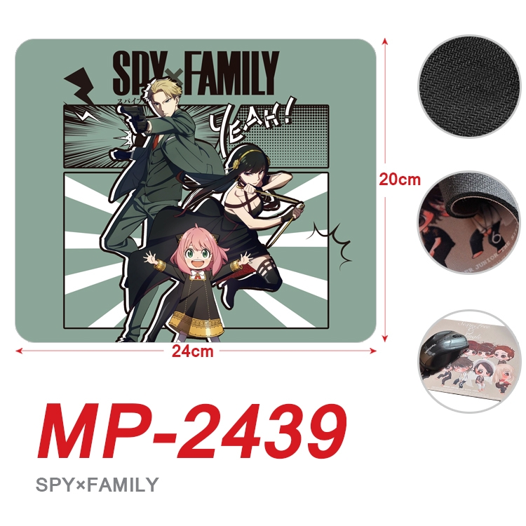 SPY×FAMILY Anime Full Color Printing Mouse Pad Unlocked 20X24cm price for 5 pcs MP-2439