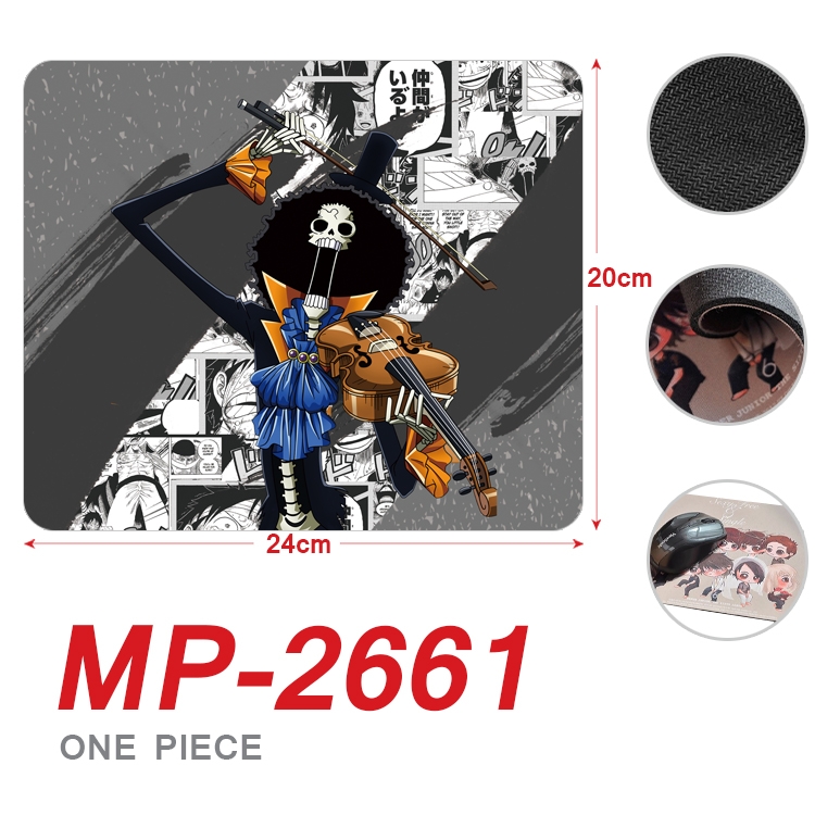 One Piece Anime Full Color Printing Mouse Pad Unlocked 20X24cm price for 5 pcs MP-2661