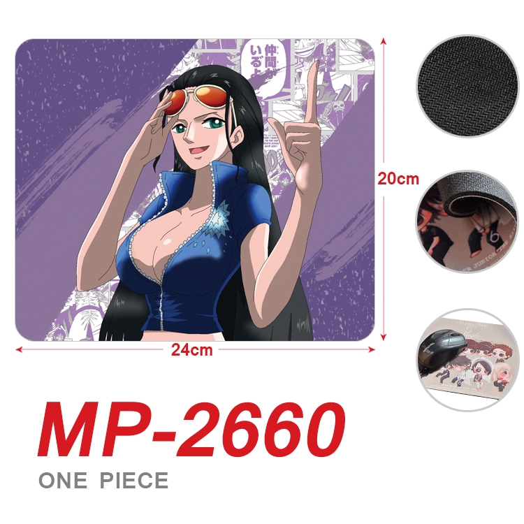 One Piece Anime Full Color Printing Mouse Pad Unlocked 20X24cm price for 5 pcs MP-2660