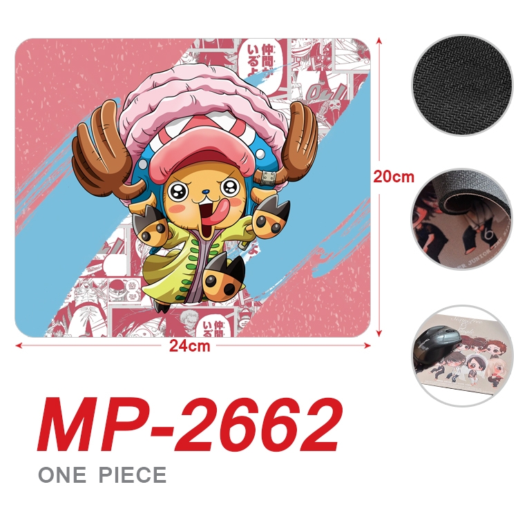 One Piece Anime Full Color Printing Mouse Pad Unlocked 20X24cm price for 5 pcs MP-2662