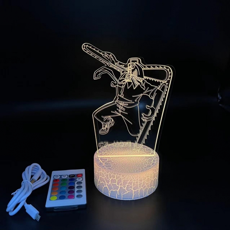 chainsaw man  creative visualization lamp  Standing Plates white cracked base 205x143x59mm  3821 