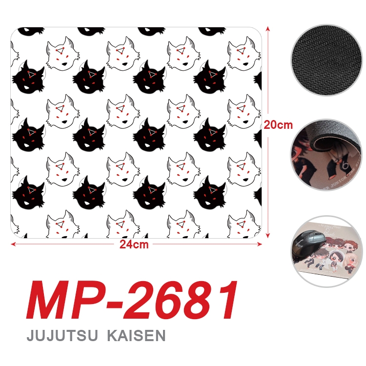 Jujutsu Kaisen Anime Full Color Printing Mouse Pad Unlocked 20X24cm price for 5 pcs MP-2681