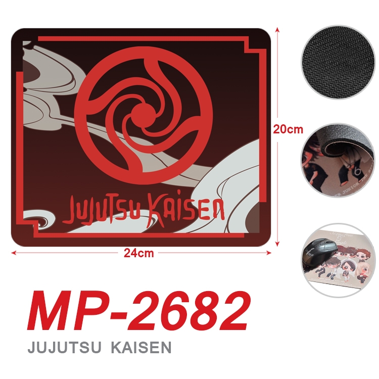 Jujutsu Kaisen Anime Full Color Printing Mouse Pad Unlocked 20X24cm price for 5 pcs MP-2682