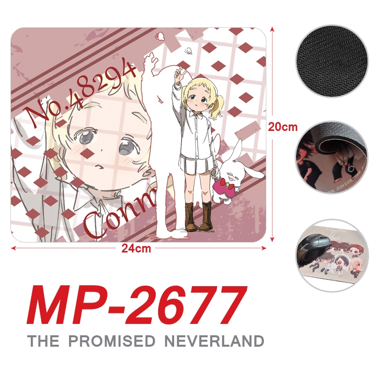 The Promised Neverla Anime Full Color Printing Mouse Pad Unlocked 20X24cm price for 5 pcs MP-2677