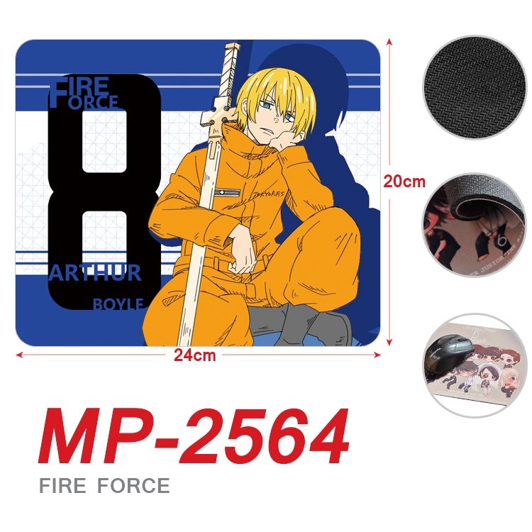 Fire Force Anime Full Color Printing Mouse Pad Unlocked 20X24cm price for 5 pcs MP-2564