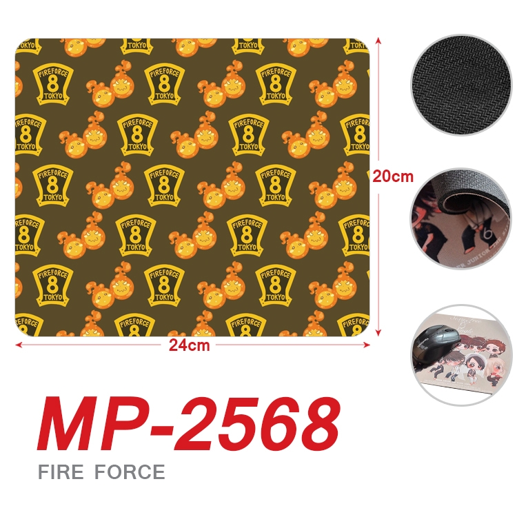 Fire Force Anime Full Color Printing Mouse Pad Unlocked 20X24cm price for 5 pcs MP-2568