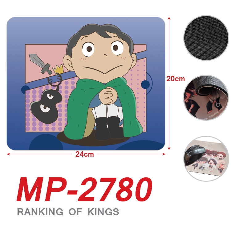 king ranking Anime Full Color Printing Mouse Pad Unlocked 20X24cm price for 5 pcs MP-2780