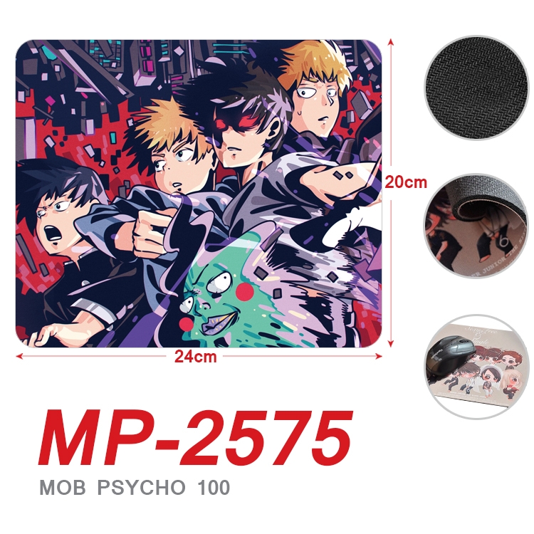 Mob Psycho 100 Anime Full Color Printing Mouse Pad Unlocked 20X24cm price for 5 pcs MP-2575