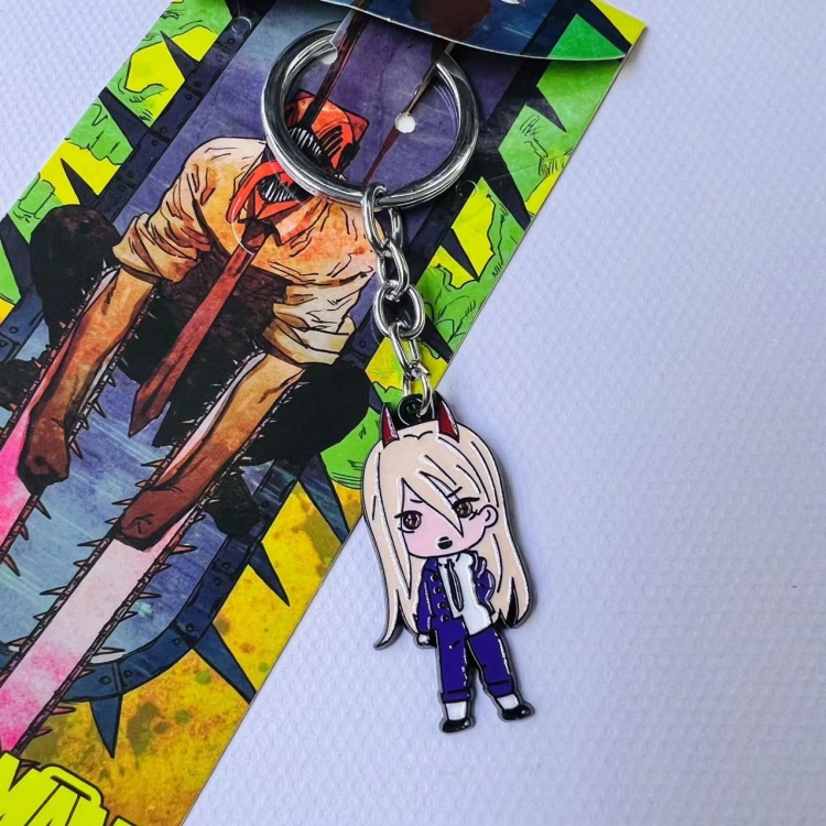 chainsaw man  Animation metal keychain pendant style B price for 5 pcs