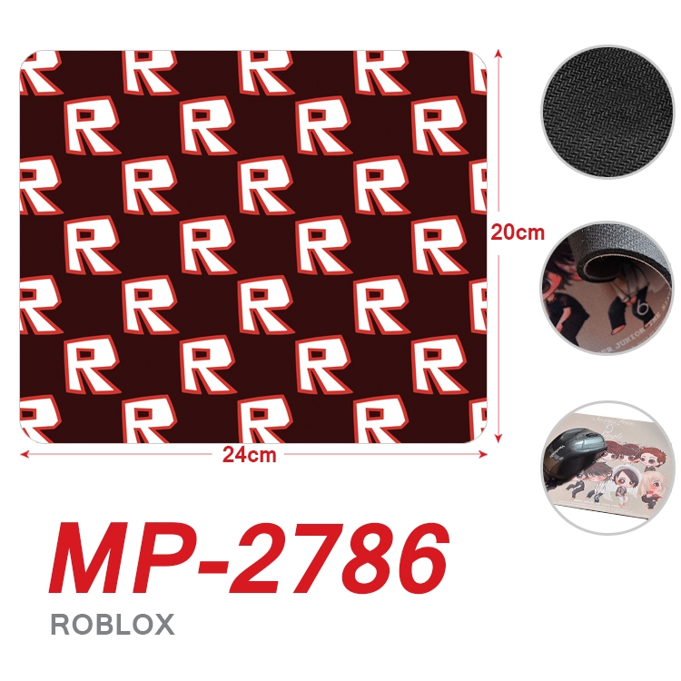 Robllox Anime Full Color Printing Mouse Pad Unlocked 20X24cm price for 5 pcs MP-2786