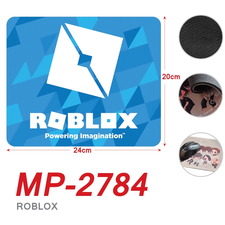 Robllox Anime Full Color Printing Mouse Pad Unlocked 20X24cm price for 5 pcs MP-2784