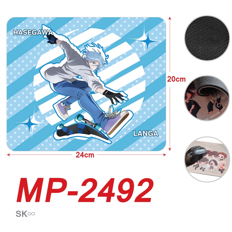 SK∞ Anime Full Color Printing Mouse Pad Unlocked 20X24cm price for 5 pcs MP-2492