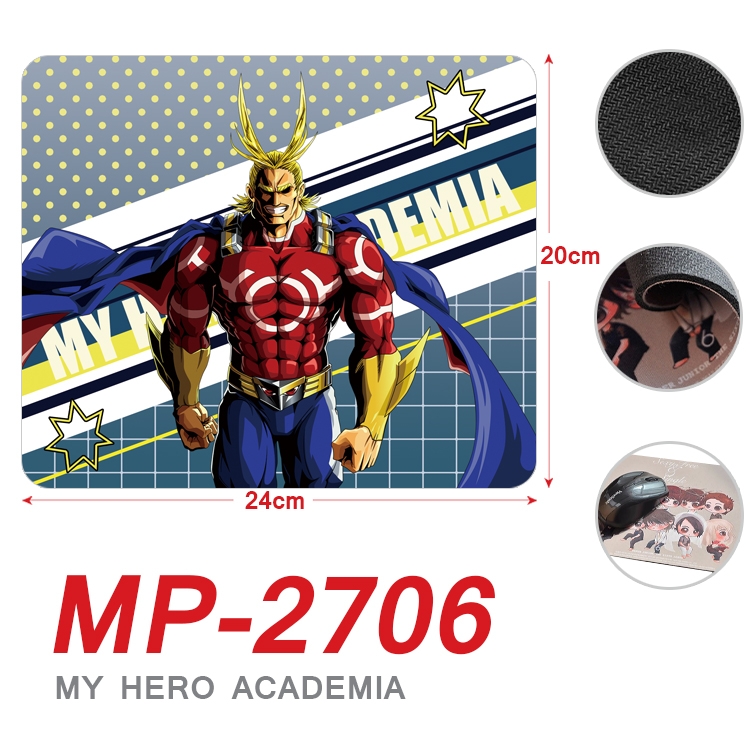 My Hero Academia Anime Full Color Printing Mouse Pad Unlocked 20X24cm price for 5 pcs MP-2706