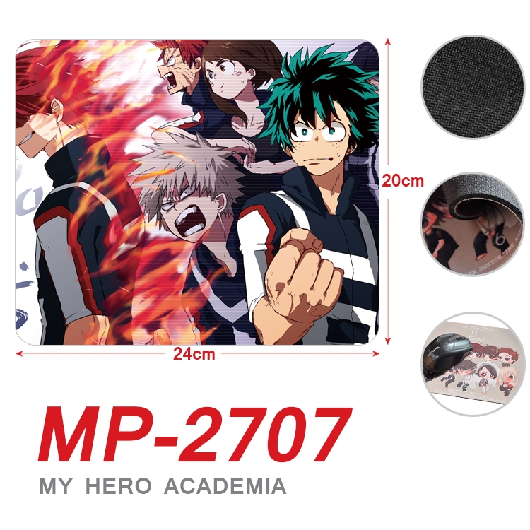 My Hero Academia Anime Full Color Printing Mouse Pad Unlocked 20X24cm price for 5 pcs  MP-2707