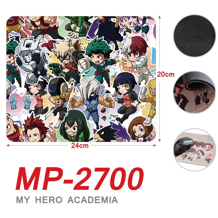My Hero Academia Anime Full Color Printing Mouse Pad Unlocked 20X24cm price for 5 pcs MP-2700