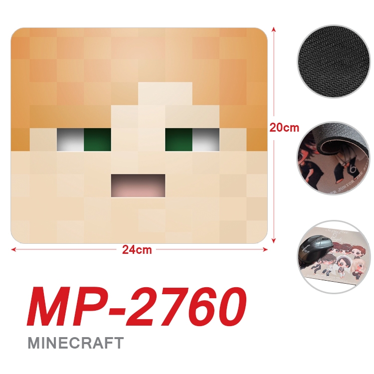 Minecraft Anime Full Color Printing Mouse Pad Unlocked 20X24cm price for 5 pcs MP-2760