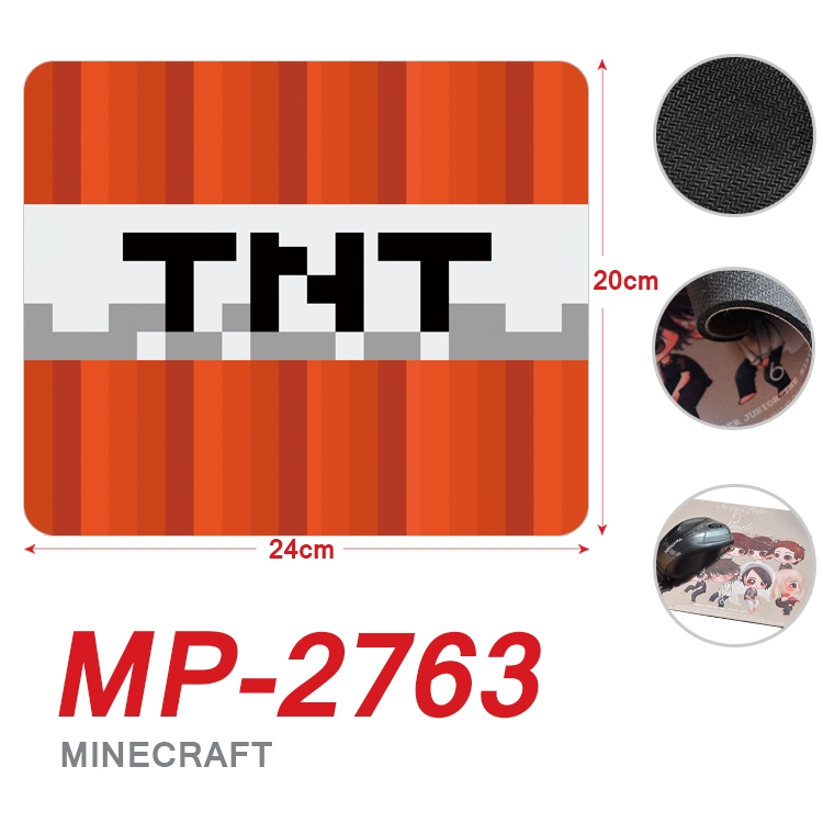 Minecraft Anime Full Color Printing Mouse Pad Unlocked 20X24cm price for 5 pcs MP-2763