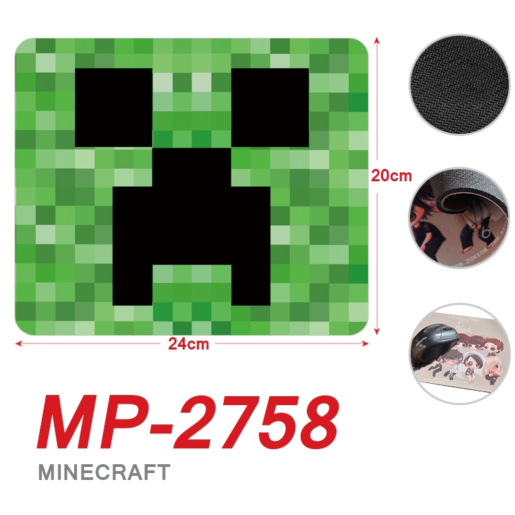 Minecraft Anime Full Color Printing Mouse Pad Unlocked 20X24cm price for 5 pcs MP-2758