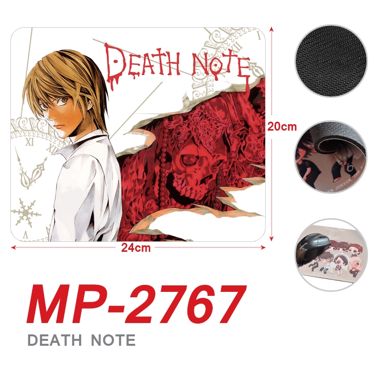 Death note Anime Full Color Printing Mouse Pad Unlocked 20X24cm price for 5 pcs MP-2767