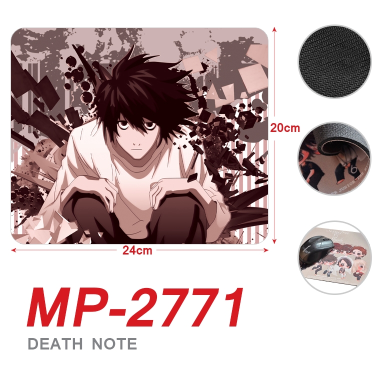 Death note Anime Full Color Printing Mouse Pad Unlocked 20X24cm price for 5 pcs MP-2771