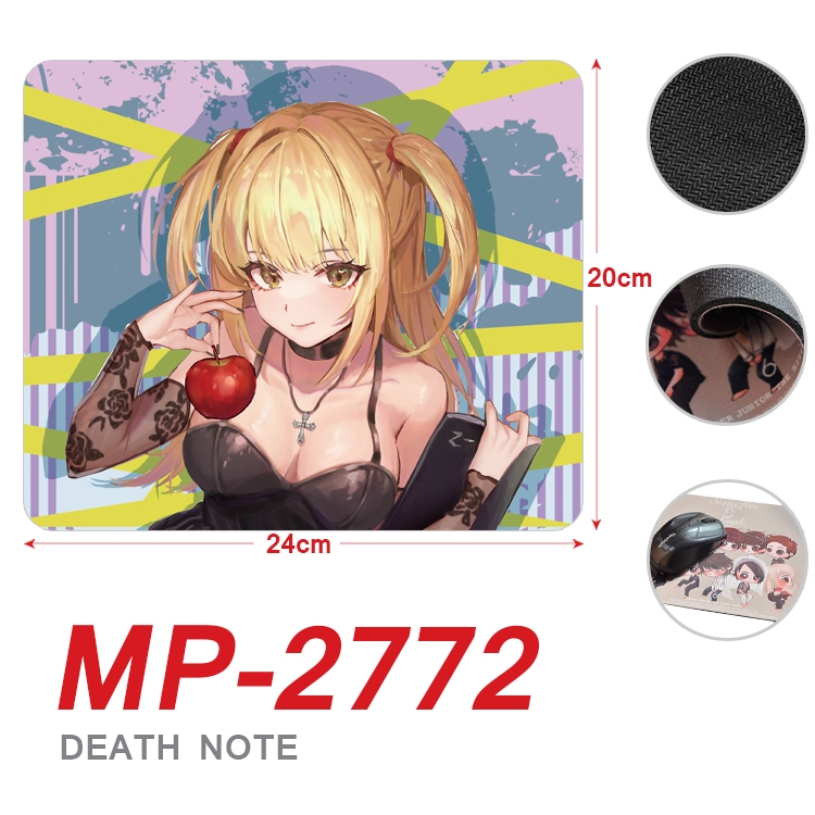 Death note Anime Full Color Printing Mouse Pad Unlocked 20X24cm price for 5 pcs MP-2772