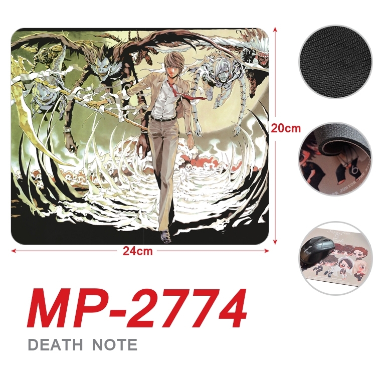 Death note Anime Full Color Printing Mouse Pad Unlocked 20X24cm price for 5 pcs MP-2774