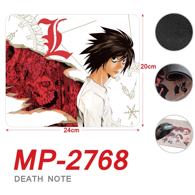 Death note Anime Full Color Printing Mouse Pad Unlocked 20X24cm price for 5 pcs MP-2768