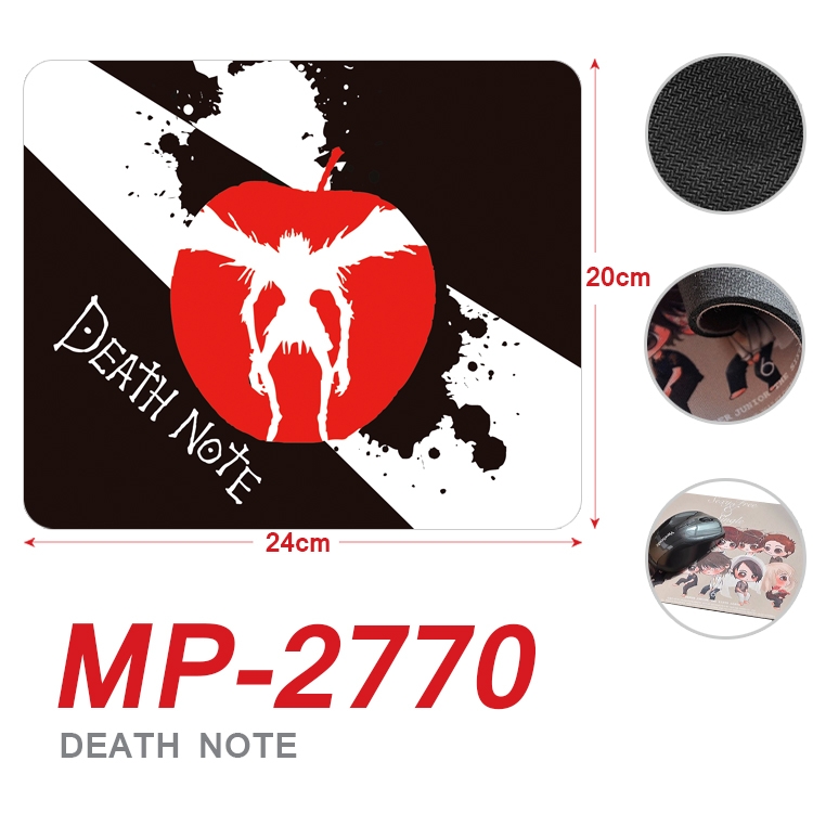 Death note Anime Full Color Printing Mouse Pad Unlocked 20X24cm price for 5 pcs MP-2770
