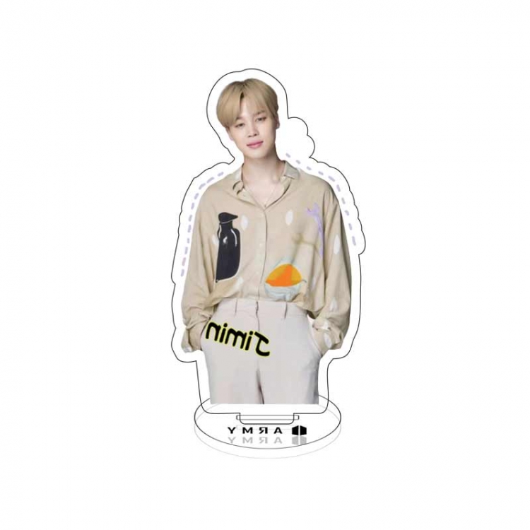 BTS star characters acrylic Standing Plates Keychain 10cm