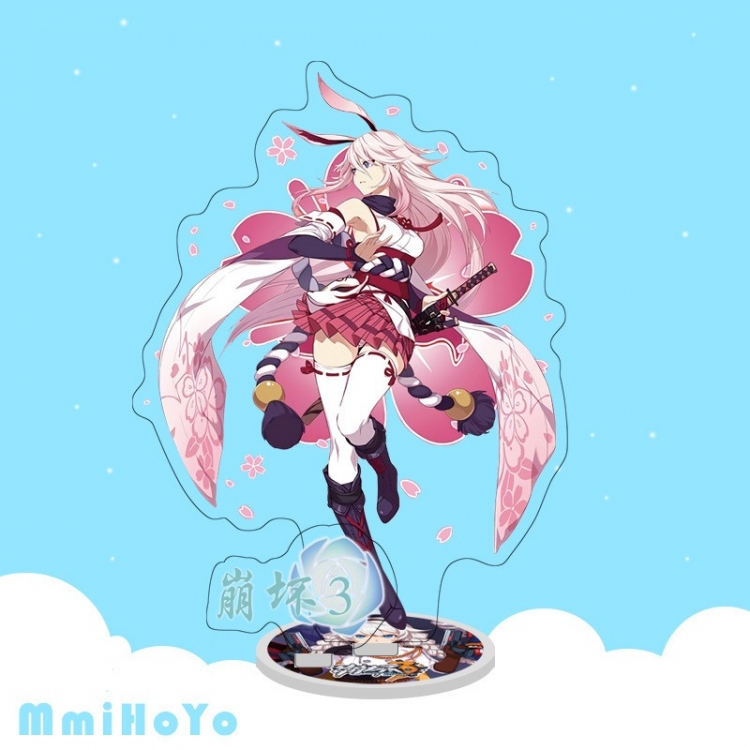 Collapse 3 Anime characters acrylic Standing Plates Keychain 16cm