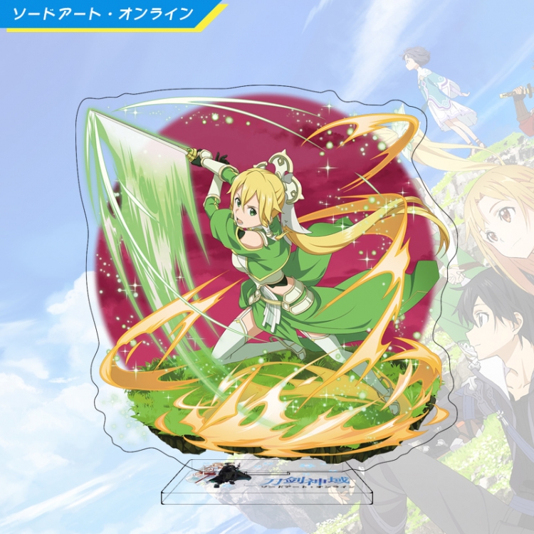  Sword Art Online Anime characters acrylic Standing Plates Keychain 16cm