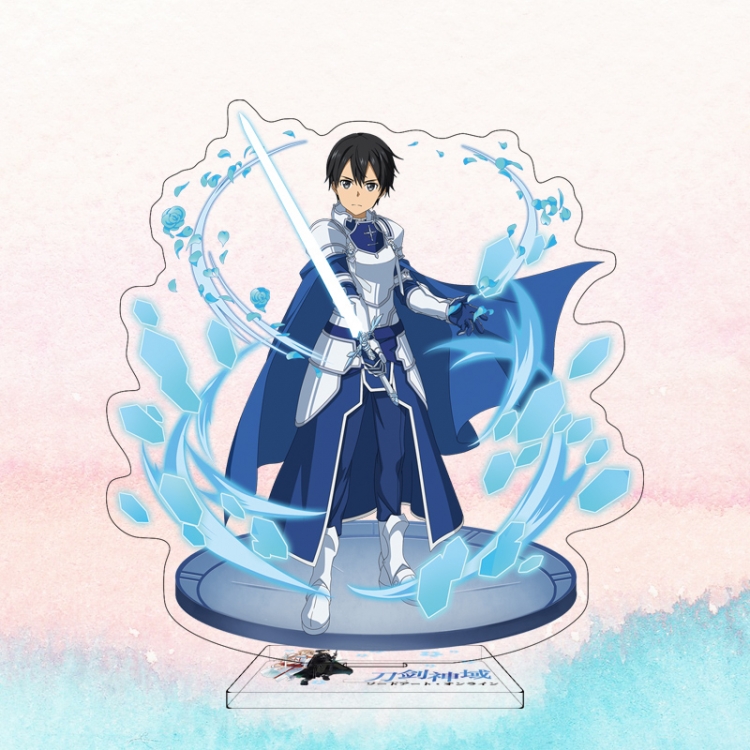  Sword Art Online Anime characters acrylic Standing Plates Keychain 16cm