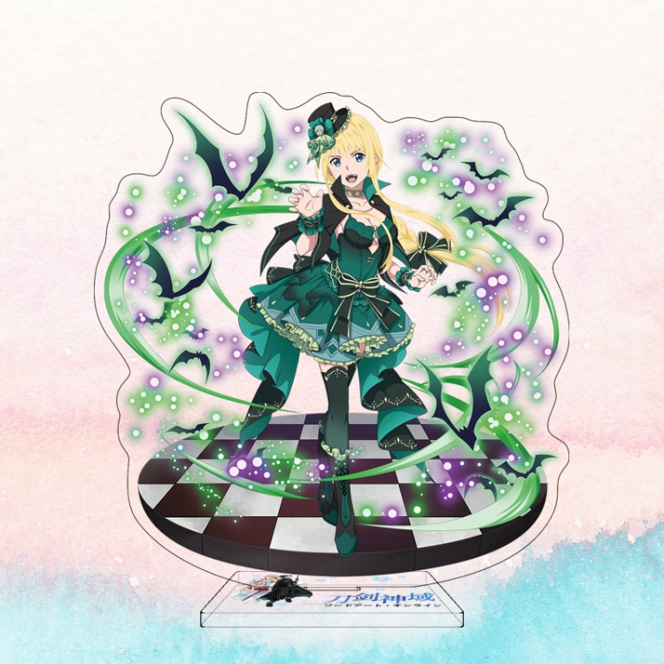  Sword Art Online Anime characters acrylic Standing Plates Keychain 16cm