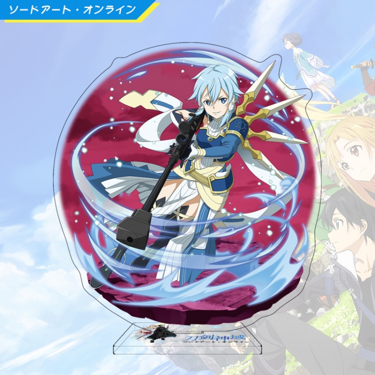  Sword Art Online Anime characters acrylic Standing Plates Keychain 16cm