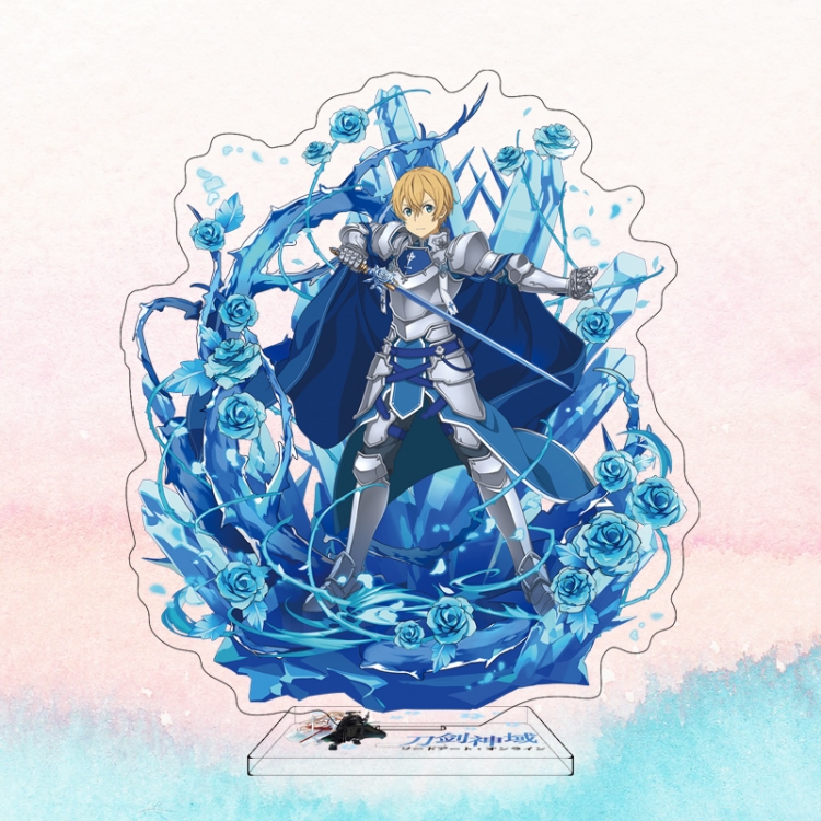  Sword Art Online Anime characters acrylic Standing Plates Keychain 16cm