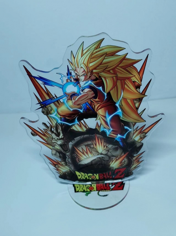 DRAGON BALL Anime Laser Acrylic Humanoid  keychain Standing Plates  3257